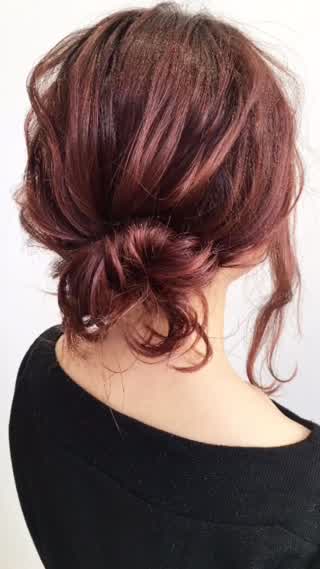 忙しい朝にオススメ‼︎ミディアムヘアアレンジ