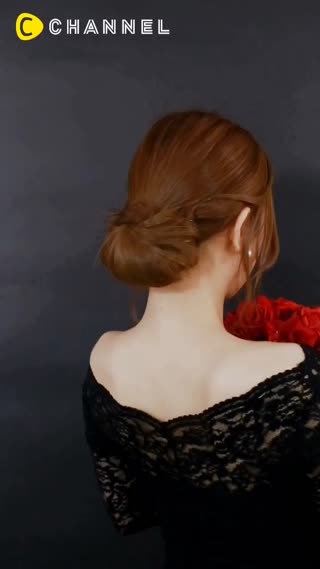 安海瑟威風~~奧斯卡紅毯款女神髮髻♪