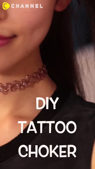 DIY Tattoo Choker 