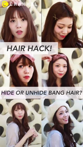 HAIR HACK! HIDE OR UNHIDE BANG HAIR?
