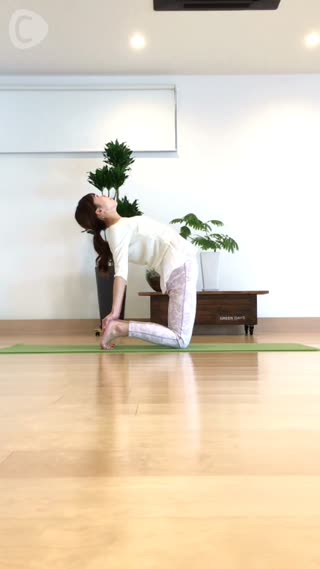 バストアップに効果的 ラクダのポーズ