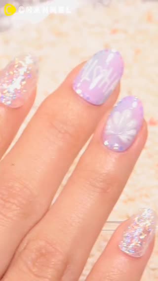 夏日風情～立體的貝殼指甲彩繪