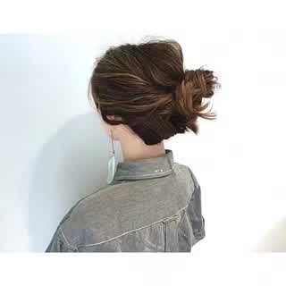 逆くるりんぱで襟足スッキリのボブアレンジ