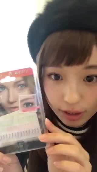 カラフル部分つけまを使ってpink顔