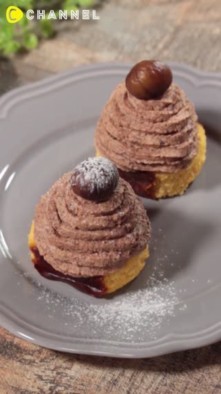 Easy Sweet Chestnuts Mont Blanc Cake