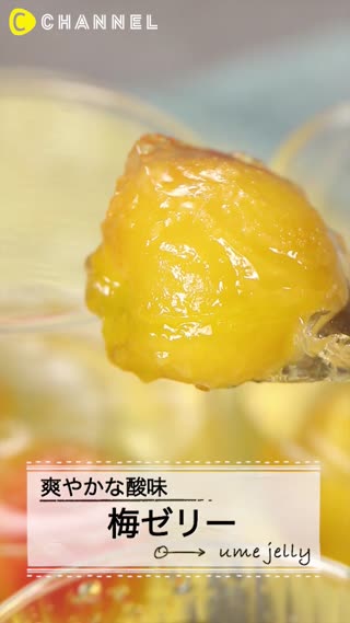 ぷるるん♪これからの季節にピッタリ♡爽やかな酸味の梅ゼリー♡
