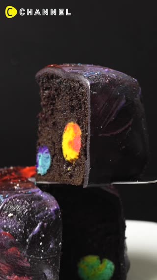 Bite into The Universe! Galaxy Pop Cake✨