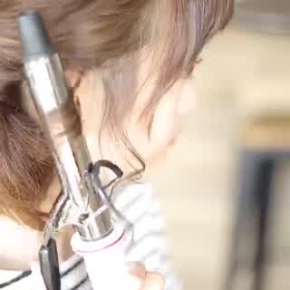 ピンなし簡単！くるりんぱヘアアレンジベレー帽にも合うボブ〜ミディアムOK