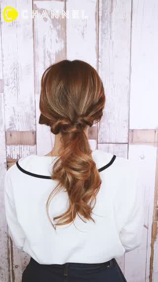 脱スポーツ少女！編み込み不要♡エレガント見えポニー