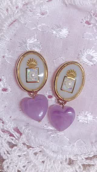 【イヤリングDIY】夏はやっぱりシェルモチーフ！パーツでできる香水瓶イヤリング