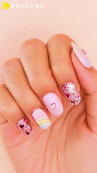 Acrylic 3D Marshmallow Nail Art
