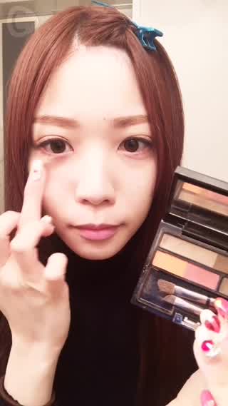 IPSAのアイブロウパレットを使って春チークができる？！