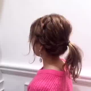 ＊簡単ポニーテール