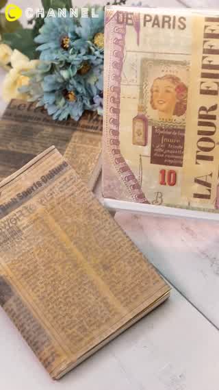 5分で完成♡ロウを使ったオリジナルブックカバー