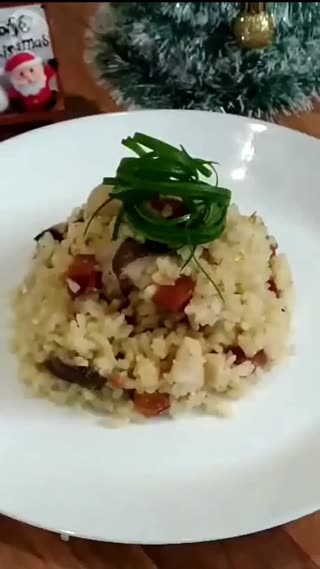 聖誕節料理-烏魚子燉飯料理