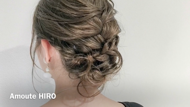 5 5本日の上品でルーズな結婚式のヘアアレンジ Howto動画 C Channel