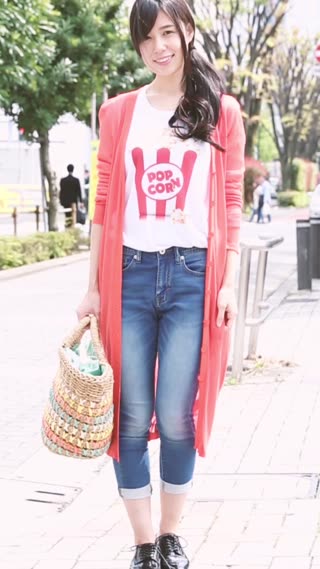 ロングカーディガンでスタイルアップのカジュアルコーデ