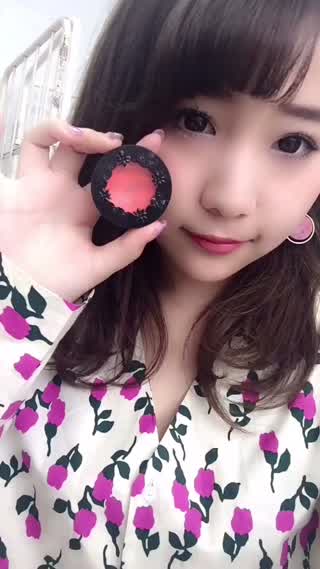 可愛い系！ピンクチークの塗り方( º﹏º｡ )