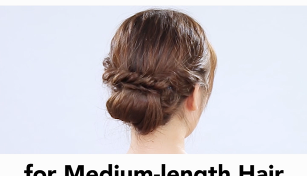3 Easy Up Do S For Medium Length Hair C Channel