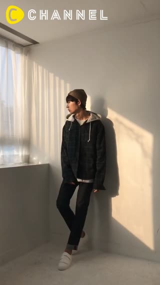 【韓国ファッション情報】ビンテージ風チェックファッション