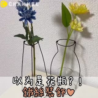 以為是花瓶？！鐵絲裝飾♥
