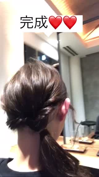 美容師さんに教えてもらった！簡単ねじりアレンジ*ˊᵕˋ*