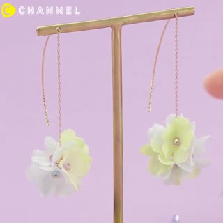 少女們一定會喜歡 淡色系花朵耳環