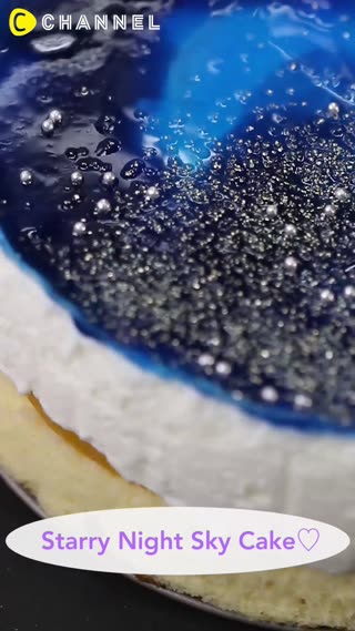 Starry Night Sky Cake♡