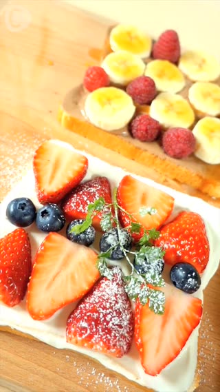 แซนวิชฟรุ๊ตตี้เมนูสีสวยแสนอร่อย 