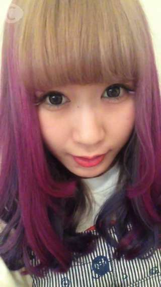 駅近♪代官山の美容室GRADUATE！紫×青ヘアカラーでまこちょの個性UP↑