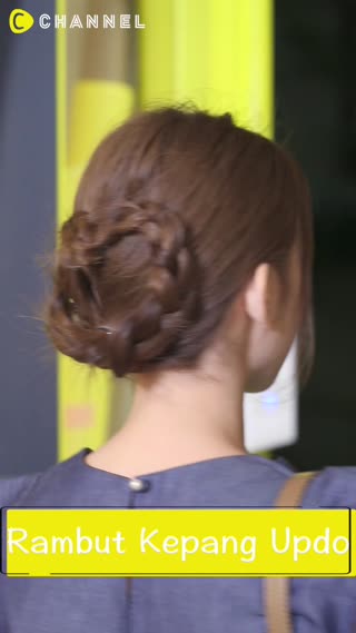 Rambut Kepang Updo