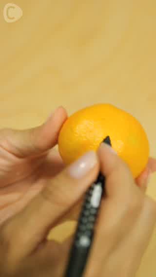 橘子象！動手剝個橘子就變成可愛的大象嘍♥