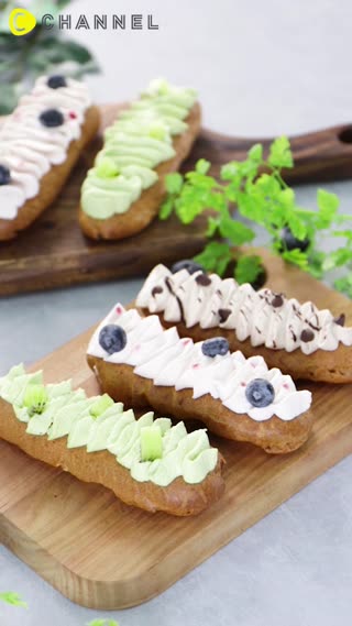 ดับเบิ้ลความอร่อยเอแคลร์ 3 สีอร่อยคูณสอง