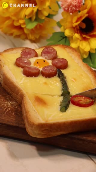 Roti Panggang Telur Sosis