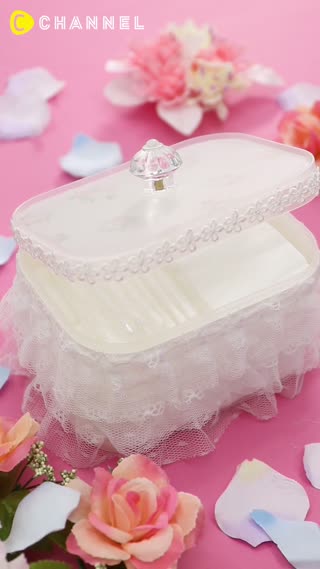 Cute Lace Storage Box DIY♡