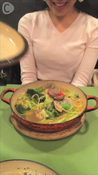 お台場ビーナスフォート【TANTO TANTO】であつあつ鉄鍋パスタ♡