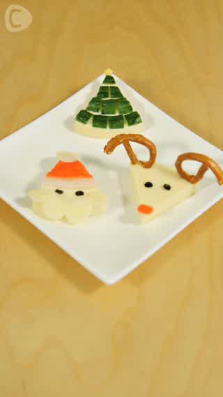 クリスマス料理♡コンビニの材料だけでクリスマス6Pチーズ♪