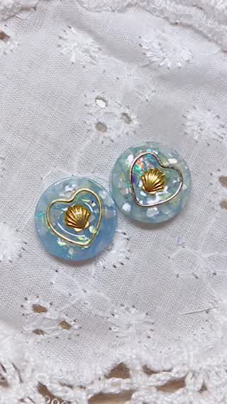 【イヤリングdiy 】夏小物はもう揃えた？シェルアクセ