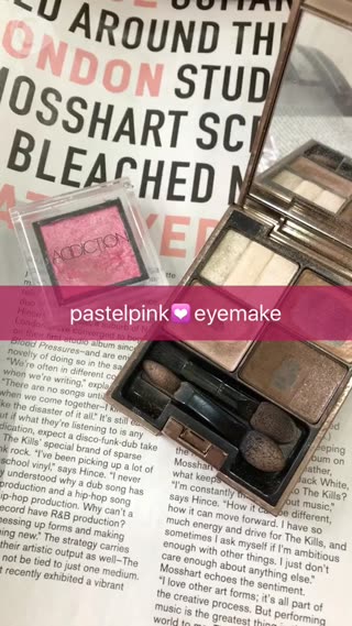 ＊春っぽpastel pink eyemake