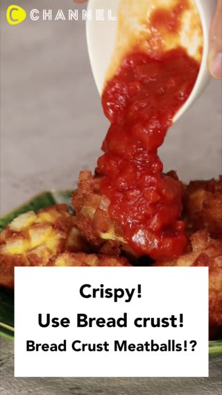 Crispy! Bread Crust Meatballs !?