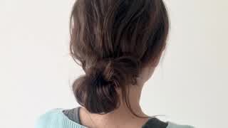 簡単シニヨンヘアアレンジ！1分でぱぱっとおしゃれに