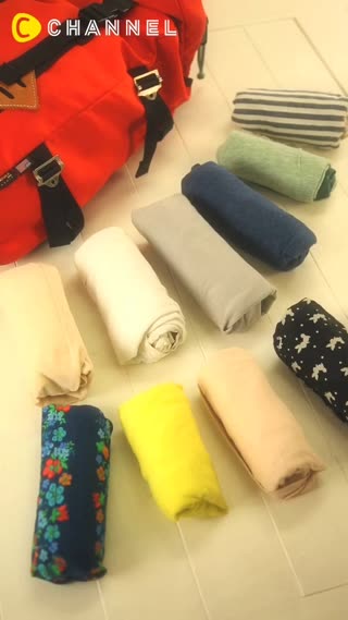 整理衣櫃或旅行都適用！超省空間的T-Shirt摺法