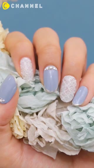 Elegant Lace Nail Art