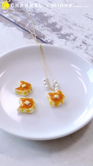 絶対食べたいパンケーキの決定版！？「ねこパンケーキネックレス」