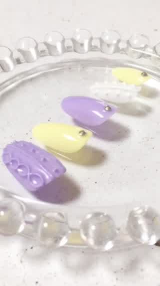 リクエスト：【爪先に春の訪れを】パステルカラー×ニットネイル