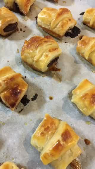 Mini chocolate croissant---Sharon