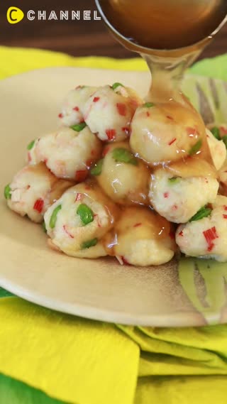 ヘルシーなのに食べ応え抜群！ふわふわあんかけボール♡