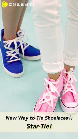 New Way to Tie Shoelaces☆Star-Tie!
