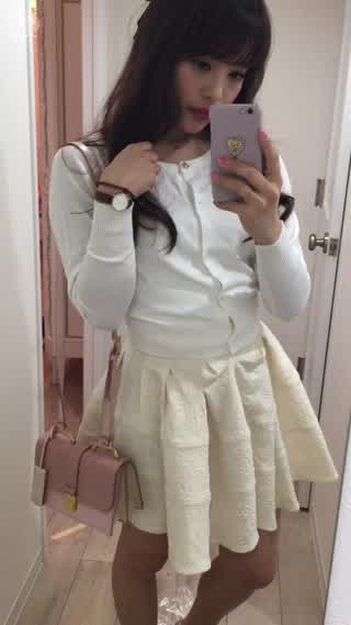 今日の真っ白春coordinate(*^^*)