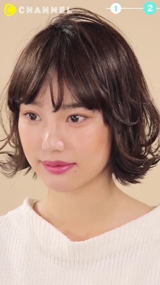 Easy Wavy Bang Updo